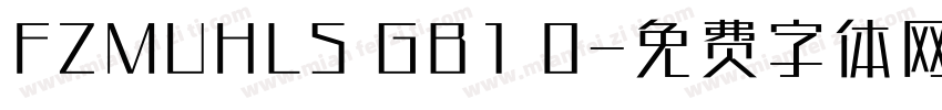 FZMUHLS GB1 0字体转换